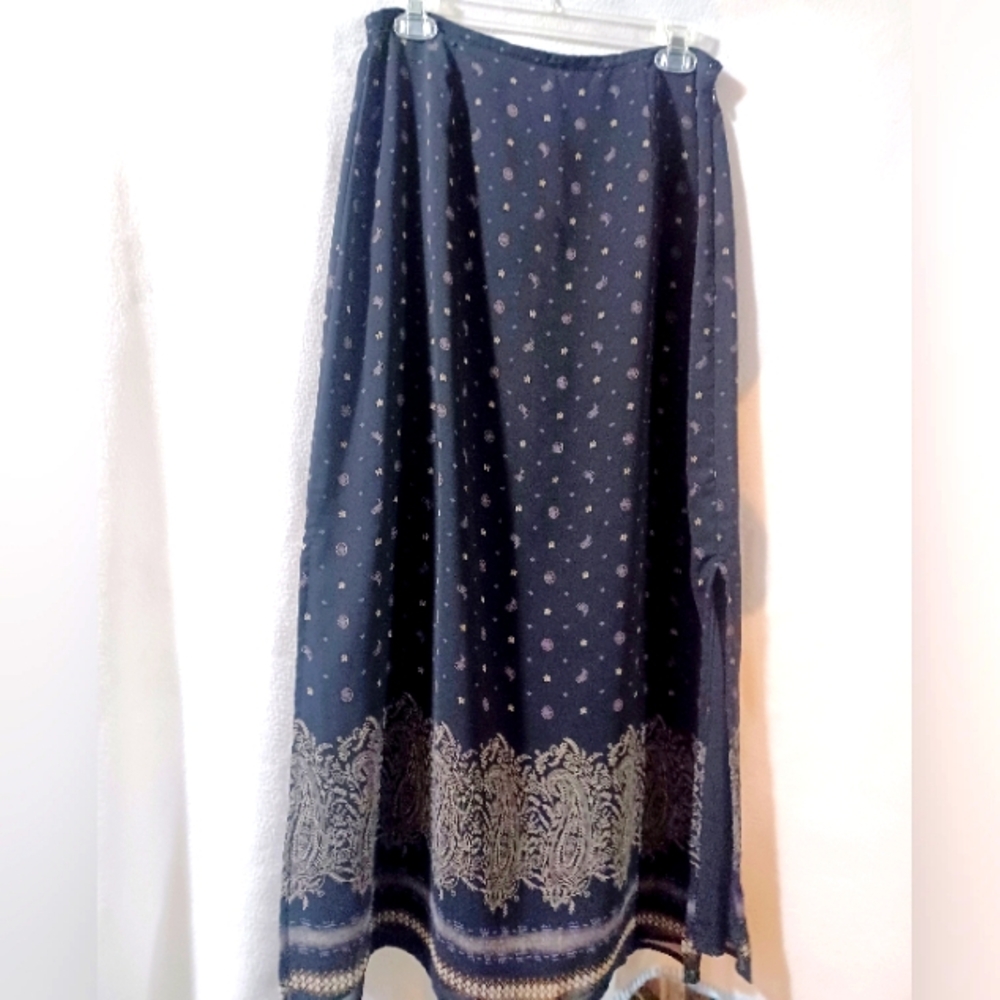 Kathie Lee Collection Paisley Skirt